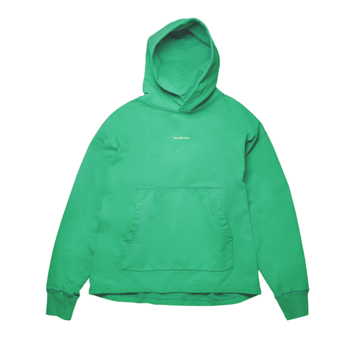 Acne Studios Logo Print Hooded Sweatshirt 'Bright Green'