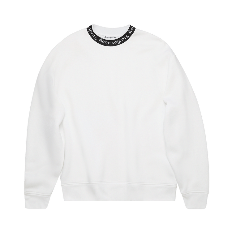 Acne Studios Logo Jacquard Sweatshirt 'Optic White'