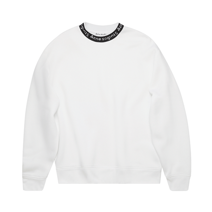 Acne Studios Logo Jacquard Sweatshirt 'Optic White'