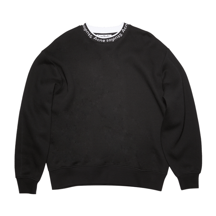 Acne Studios Logo Jacquard Sweatshirt 'Black'
