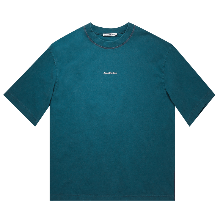 Acne Studios Reverse Logo T-Shirt 'Deep Petrol'