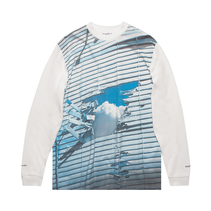 Acne Studios Surreal Landscape Print T-Shirt 'Optic White'