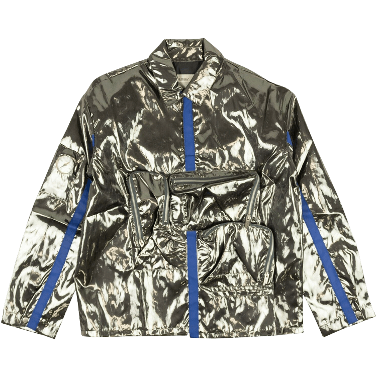 A-Cold-Wall* 3D Pocket Long-Sleeve Polo 'Silver'