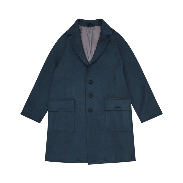 A-Cold-Wall* Heavyweight Overcoat 'Slate Blue'