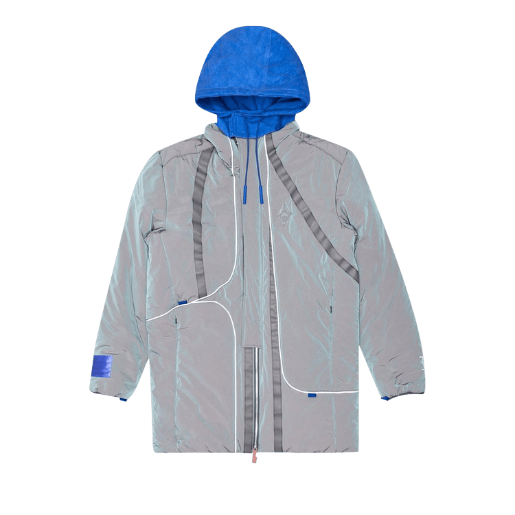 A-Cold-Wall* Crinkle Puffer Coat 'Iridescent/Blue'