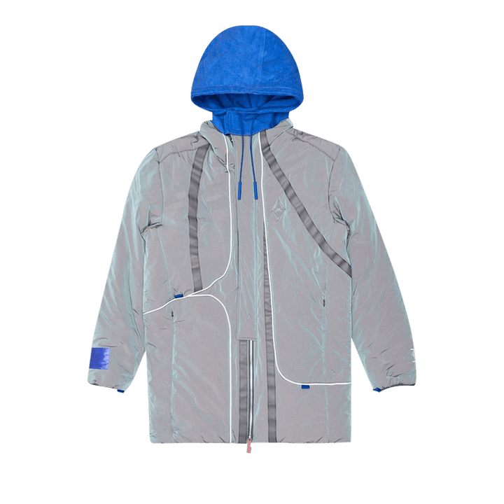 A-Cold-Wall* Crinkle Puffer Coat 'Iridescent/Blue'