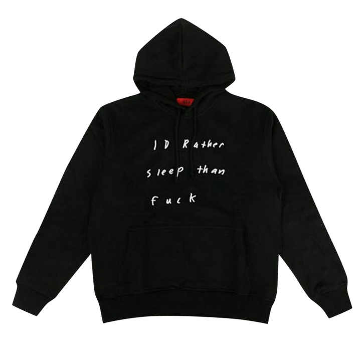 424 Rather Sleep Hooded Sweatshirt 'Black'