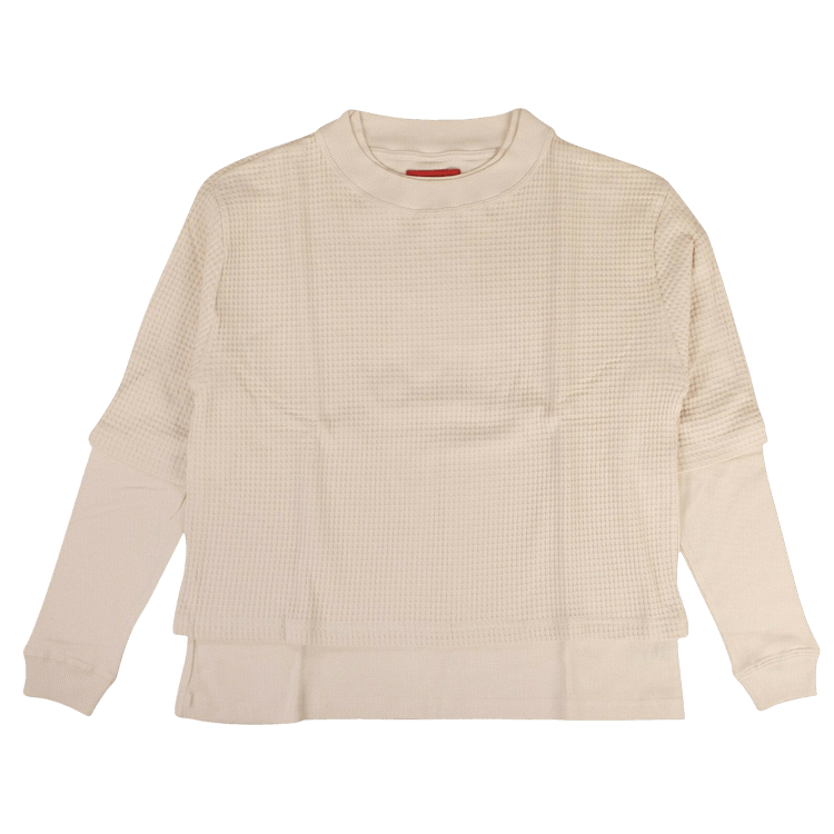 424 Waffle Knit Double Layer T-Shirt 'Tan'