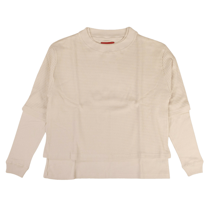 424 Waffle Knit Double Layer T-Shirt 'Tan'