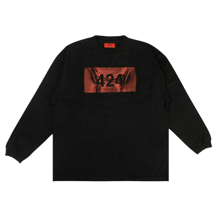 424 Label Long-Sleeve T-Shirt 'Black'