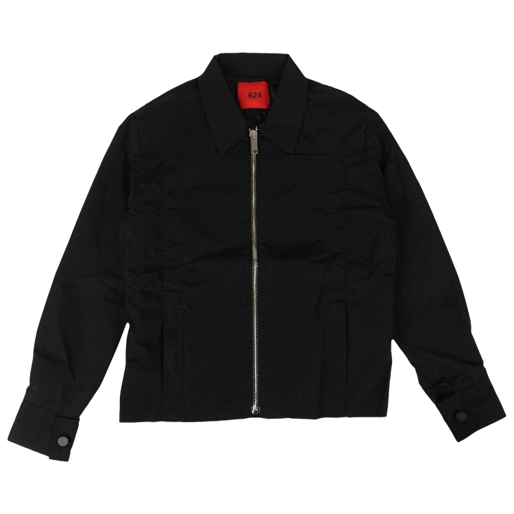 424 Collared Logo Jacket 'Black'
