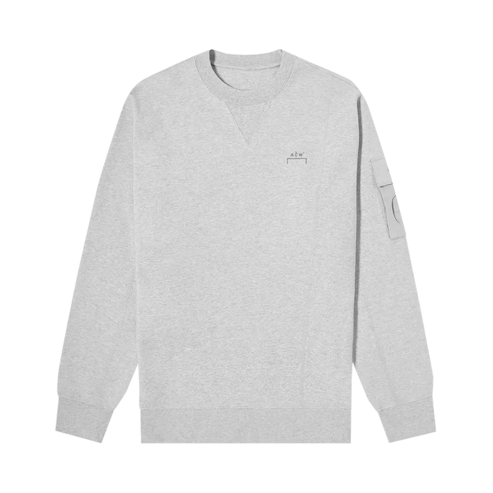 A-Cold-Wall* Essential Compass Crewneck 'Grey Melange'