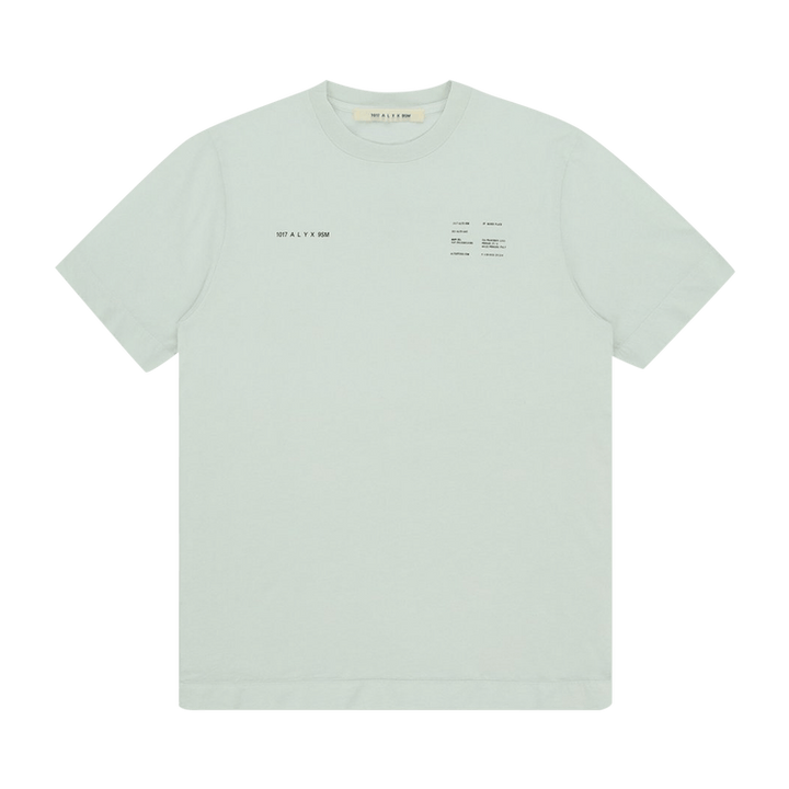 1017 ALYX 9SM Insert Double Logo Short-Sleeve Tee 'Light Ghost Green'