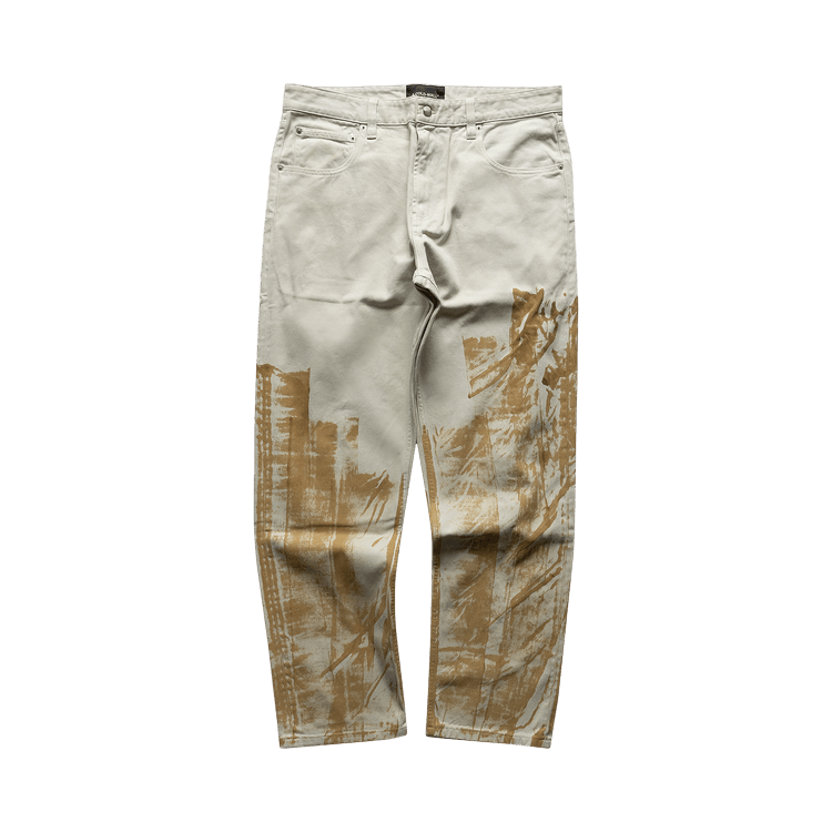 A-Cold-Wall* Pigment Trucker Jeans 'Chalk White'