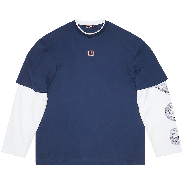 Acne Studios Layered Look T-Shirt 'Navy'
