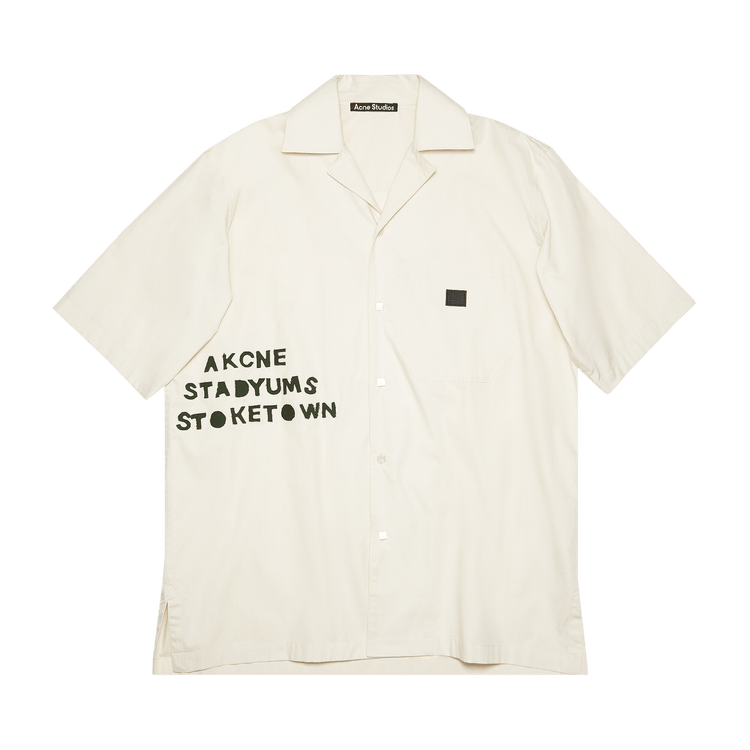 Acne Studios Cotton Poplin Shirt 'Oat Beige'