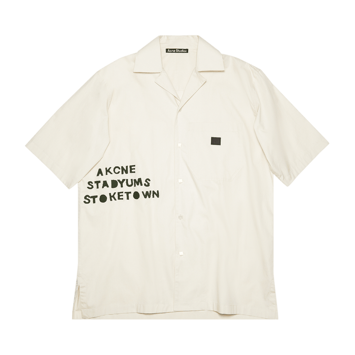 Acne Studios Cotton Poplin Shirt 'Oat Beige'