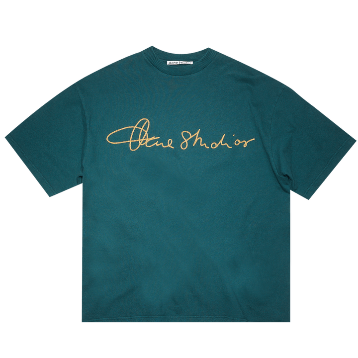 Acne Studios Cotton Logo T-Shirt 'Deep Green'