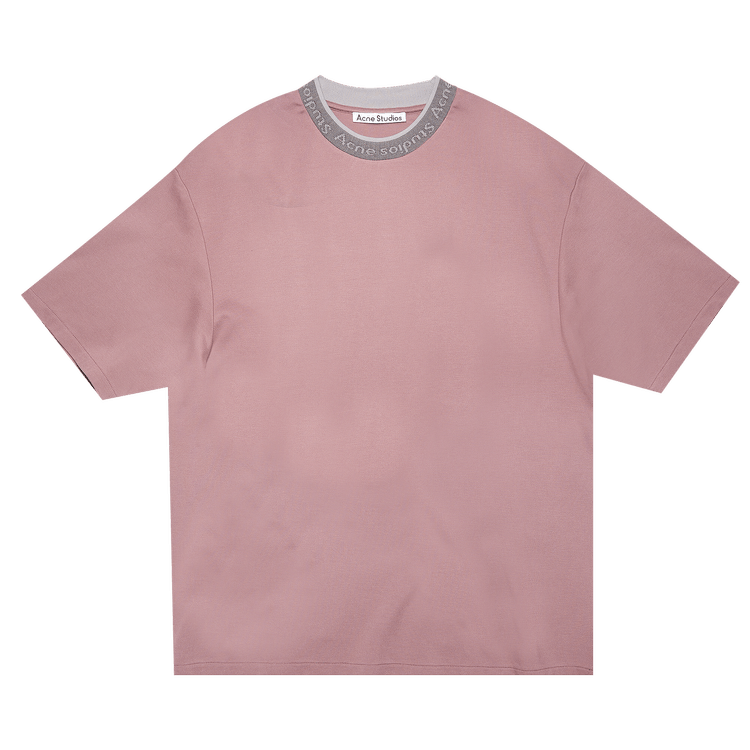 Acne Studios Logo Collar T-Shirt 'Mauve Purple'