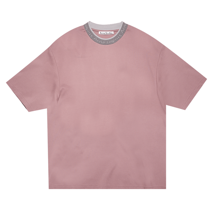 Acne Studios Logo Collar T-Shirt 'Mauve Purple'