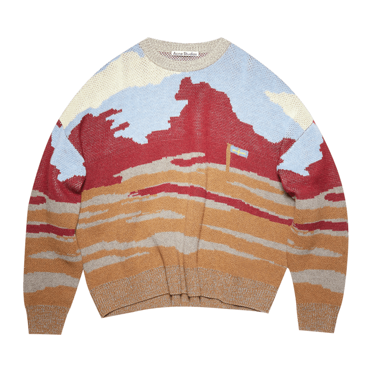 Acne Studios Crew Neck Sweater 'Brown/Multicolor'