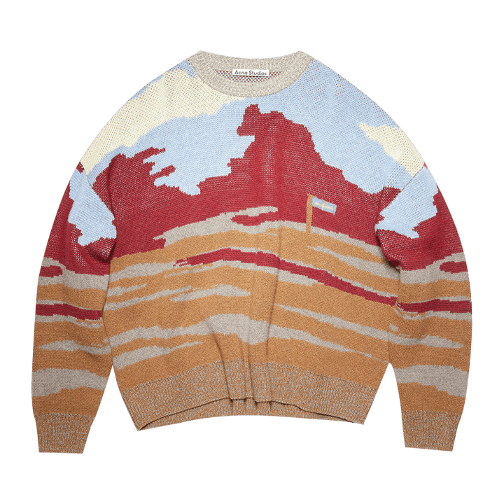 Acne Studios Crew Neck Sweater 'Brown/Multicolor'