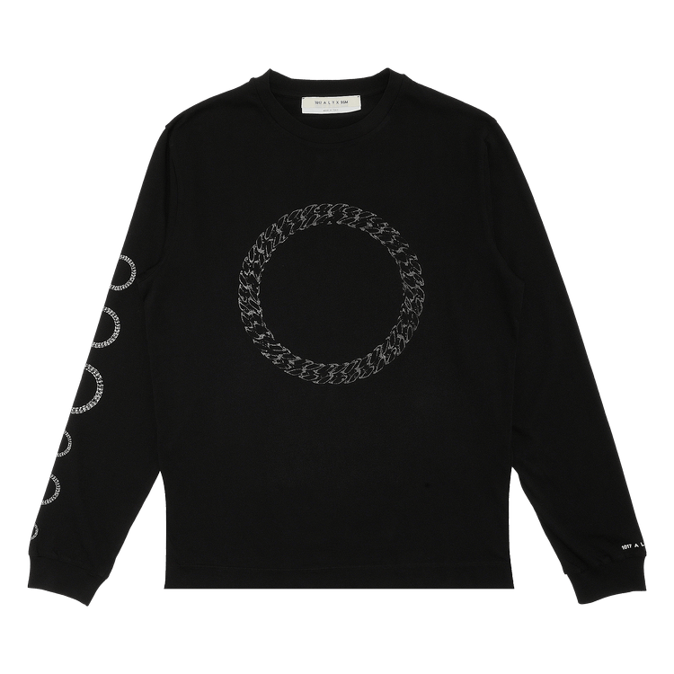 1017 ALYX 9SM Cube Chain Long-Sleeve Tee 'Black'