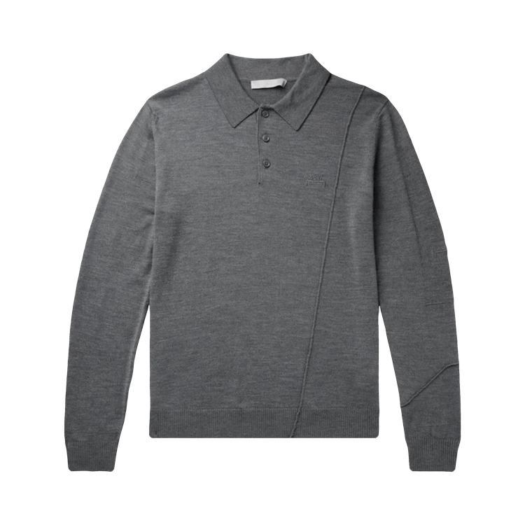 A-Cold-Wall* Merino Knitted Polo 'Flint'