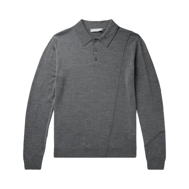 A-Cold-Wall* Merino Knitted Polo 'Flint'