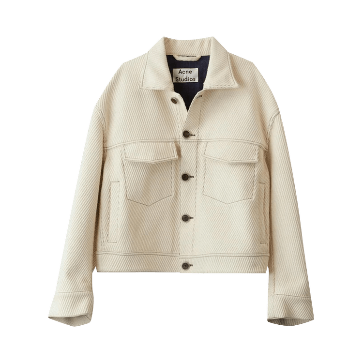 Acne Studios Boxy Crop Jacket 'Ivory'