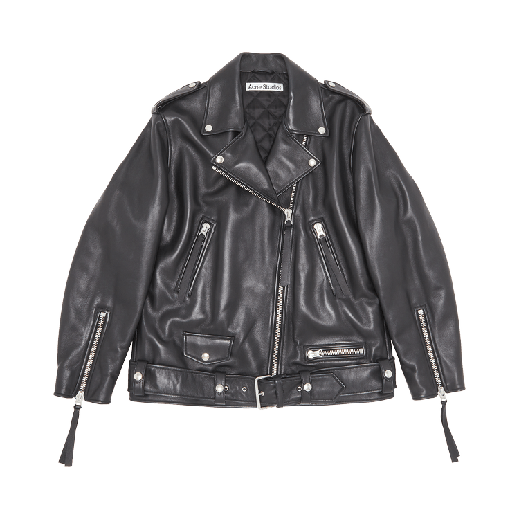 Acne Studios Leather Biker Jacket 'Black'
