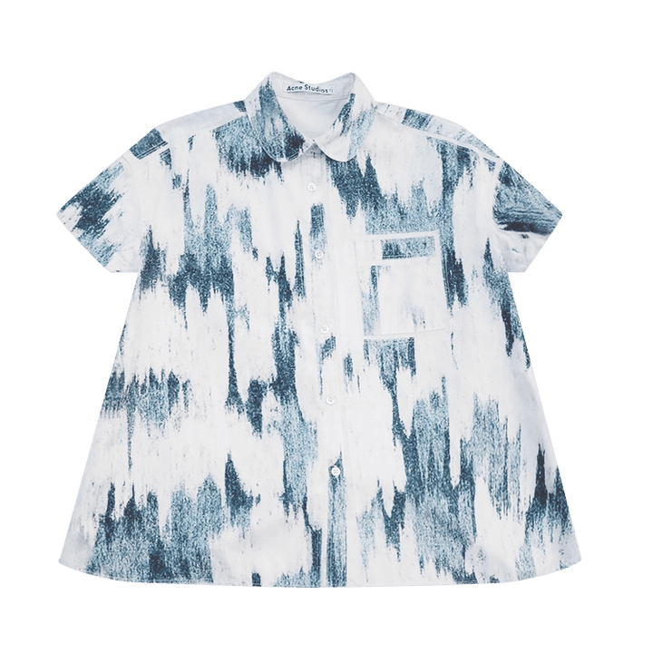 Acne Studios Silk Rogue Shirt 'White/Blue'