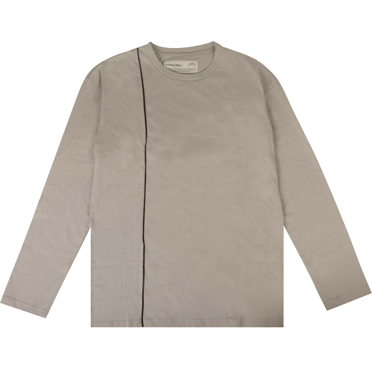 A-Cold-Wall* Piped Long-Sleeve T-Shirt 'Grey'