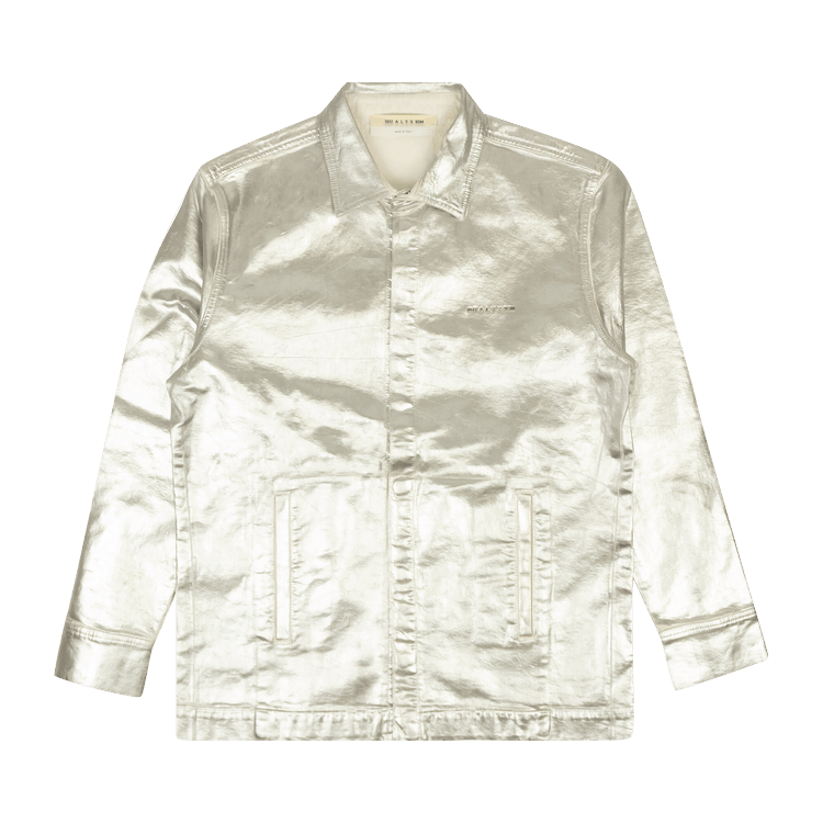 1017 ALYX 9SM Foil Denim Shirt 'Silver'
