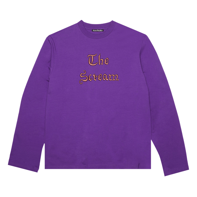 Acne Studios Embroidered T-Shirt 'Dark Purple'