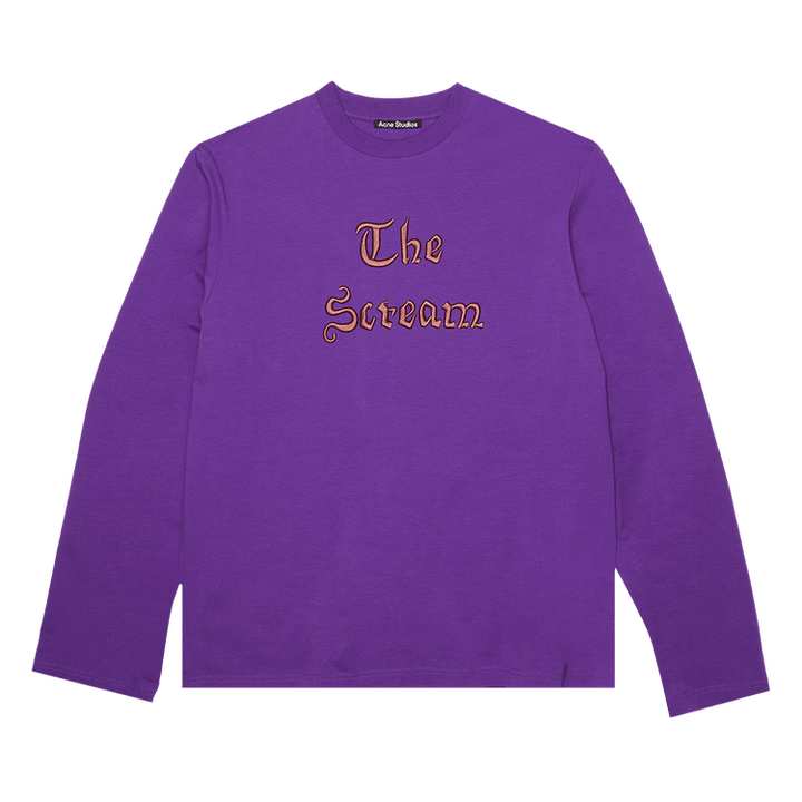 Acne Studios Embroidered T-Shirt 'Dark Purple'