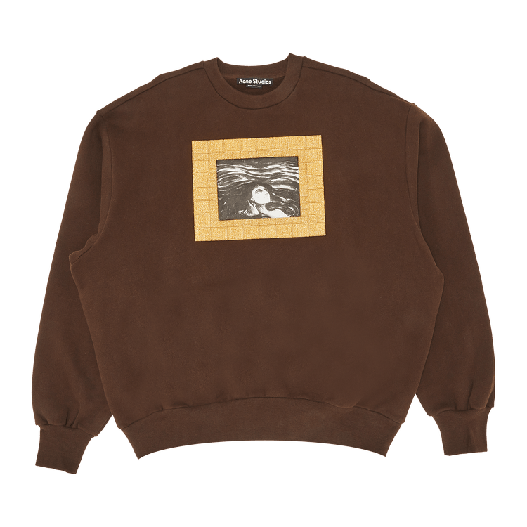 Acne Studios Printed Sweatshirt 'Cacao Brown'