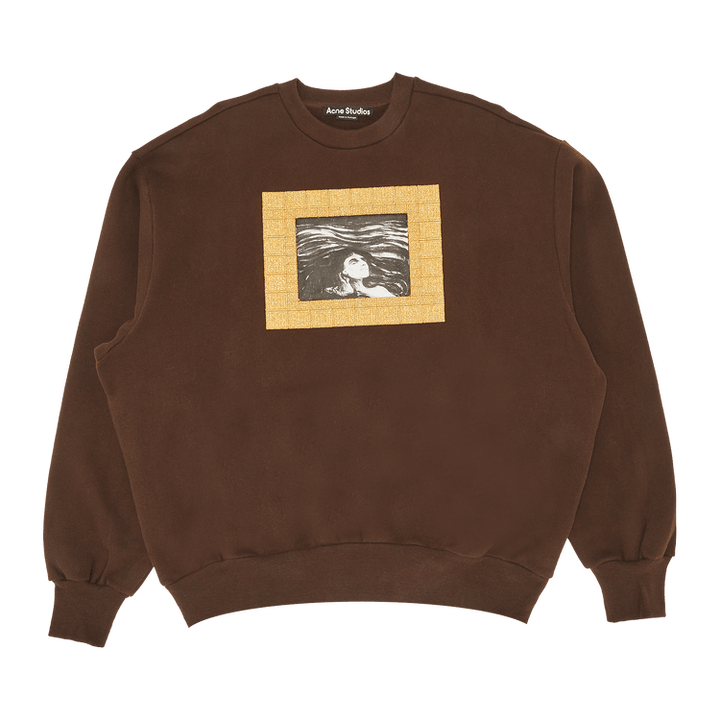 Acne Studios Printed Sweatshirt 'Cacao Brown'