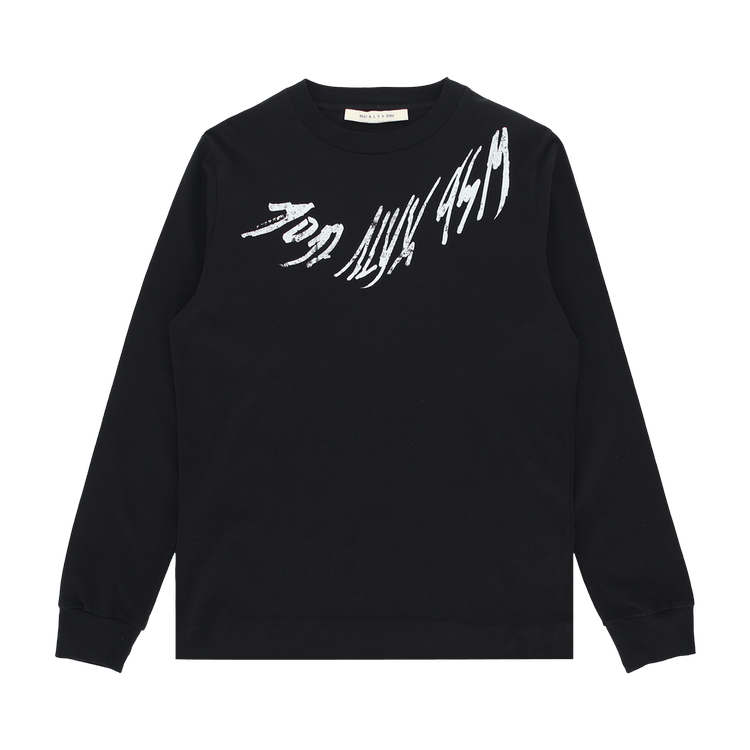 1017 ALYX 9SM Script Long-Sleeve Tee 'Black'