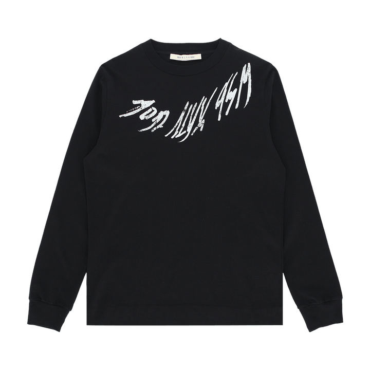 1017 ALYX 9SM Script Long-Sleeve Tee 'Black'