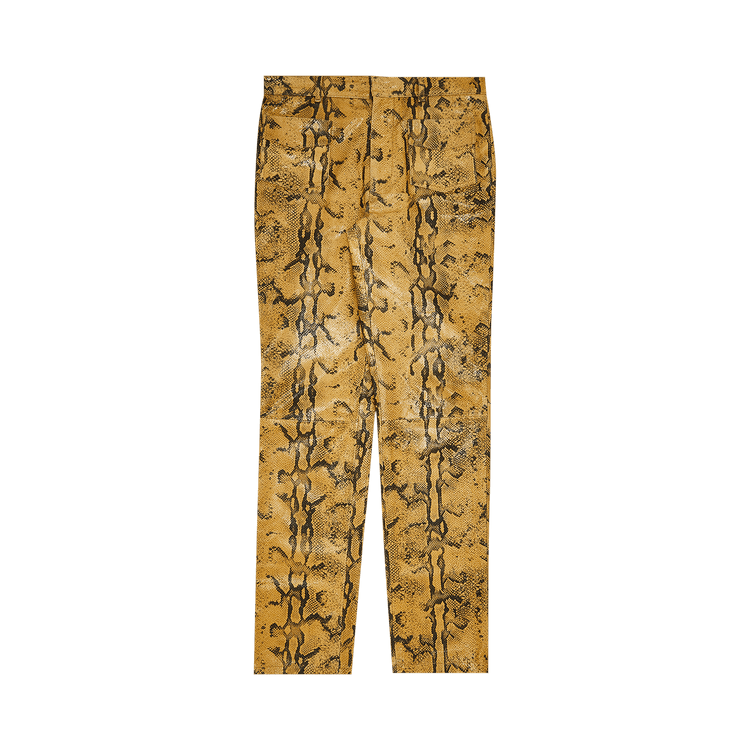 Acne Studios Leather Trousers 'Beige/Black'