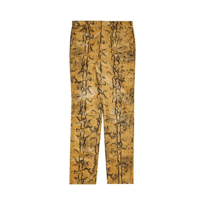 Acne Studios Leather Trousers 'Beige/Black'