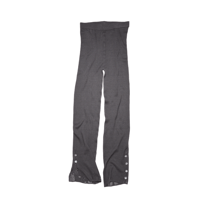 Acne Studios Linen Blend Leggings 'Charcoal Grey'