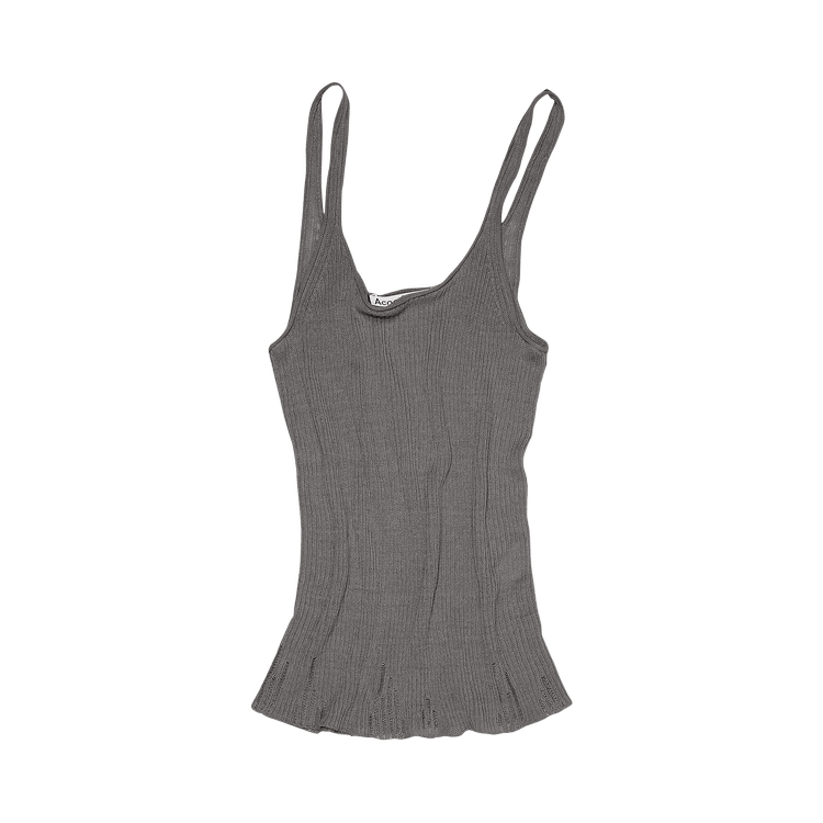 Acne Studios Ribbed Tank Top 'Charcoal Grey'