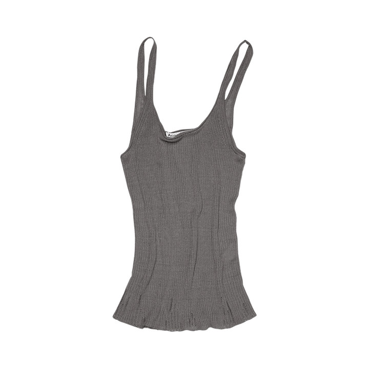 Acne Studios Ribbed Tank Top 'Charcoal Grey'