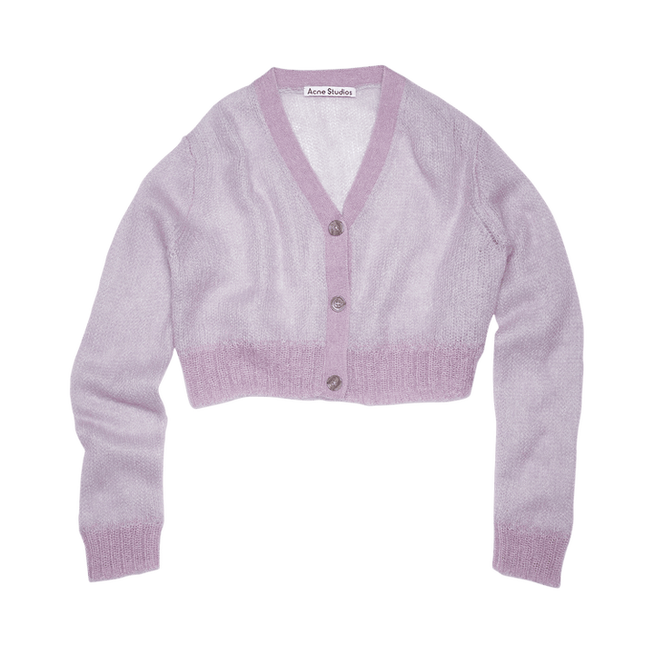 Acne Studios Cropped Cardigan 'Lilac Purple'