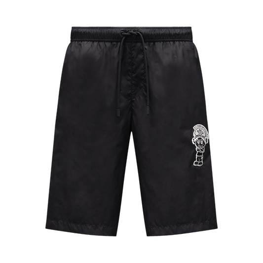 2 Moncler Patch Swim Shorts 'Black'