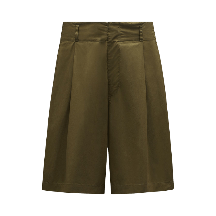 2 Moncler Poplin Shorts 'Olive Green'