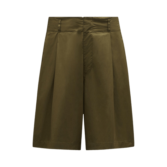 2 Moncler Poplin Shorts 'Olive Green'