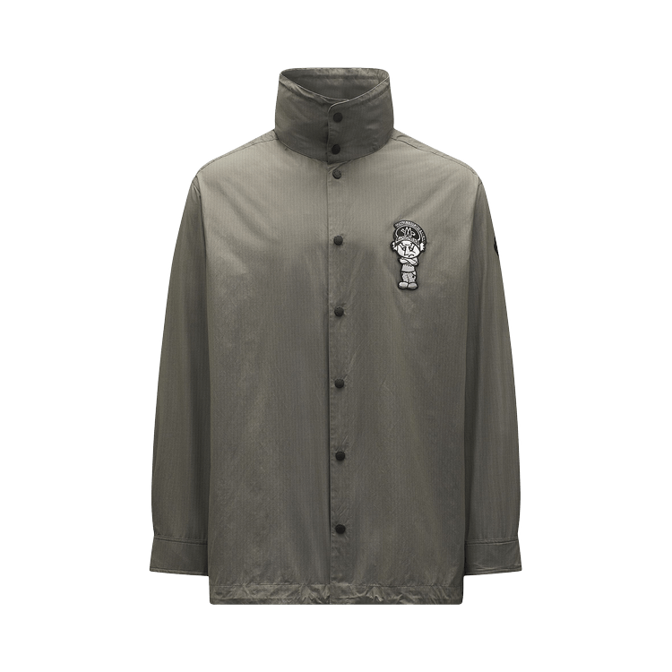 2 Moncler Patch Mock Neck Shirt 'Charcoal'